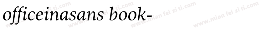 officeinasans book字体转换